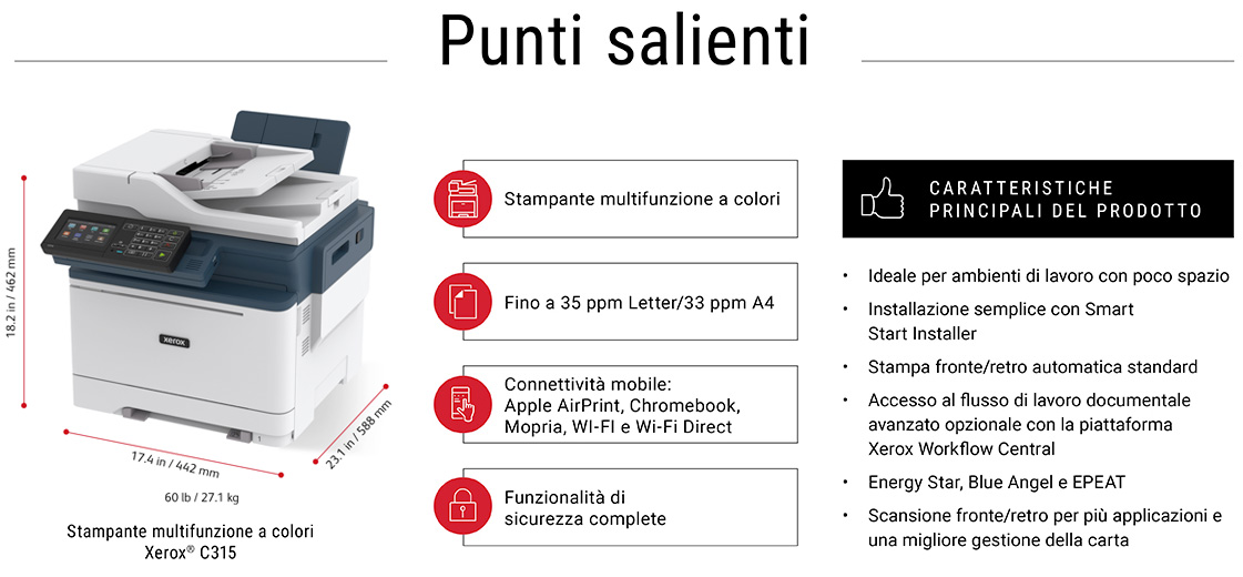 Infografica Xerox C315